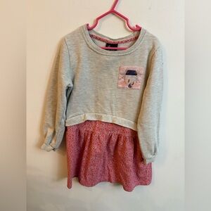 Le chat botté floral longsleeve dress 7 years